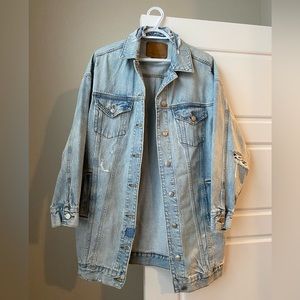 American Eagle Offline Oversized Boyfriend Denim Jacket NWOT Size S